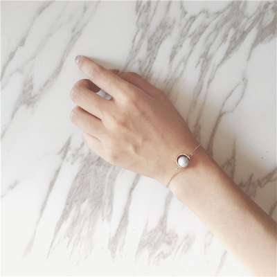 Fashion Design Retro Bracelet Conveyor Bead Bracelet Imitation Marble Simple Ball Bracelet jewelry